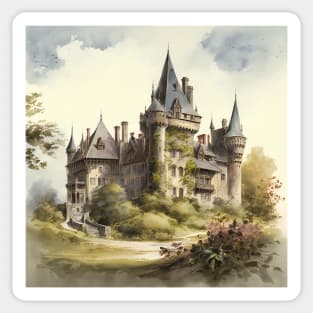 Castle Watercolor Majesty Sticker